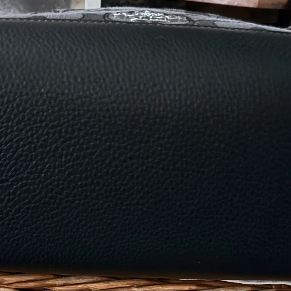 Coach Black Small Tote Bag with Silver Star Design - Picture 3 of 7